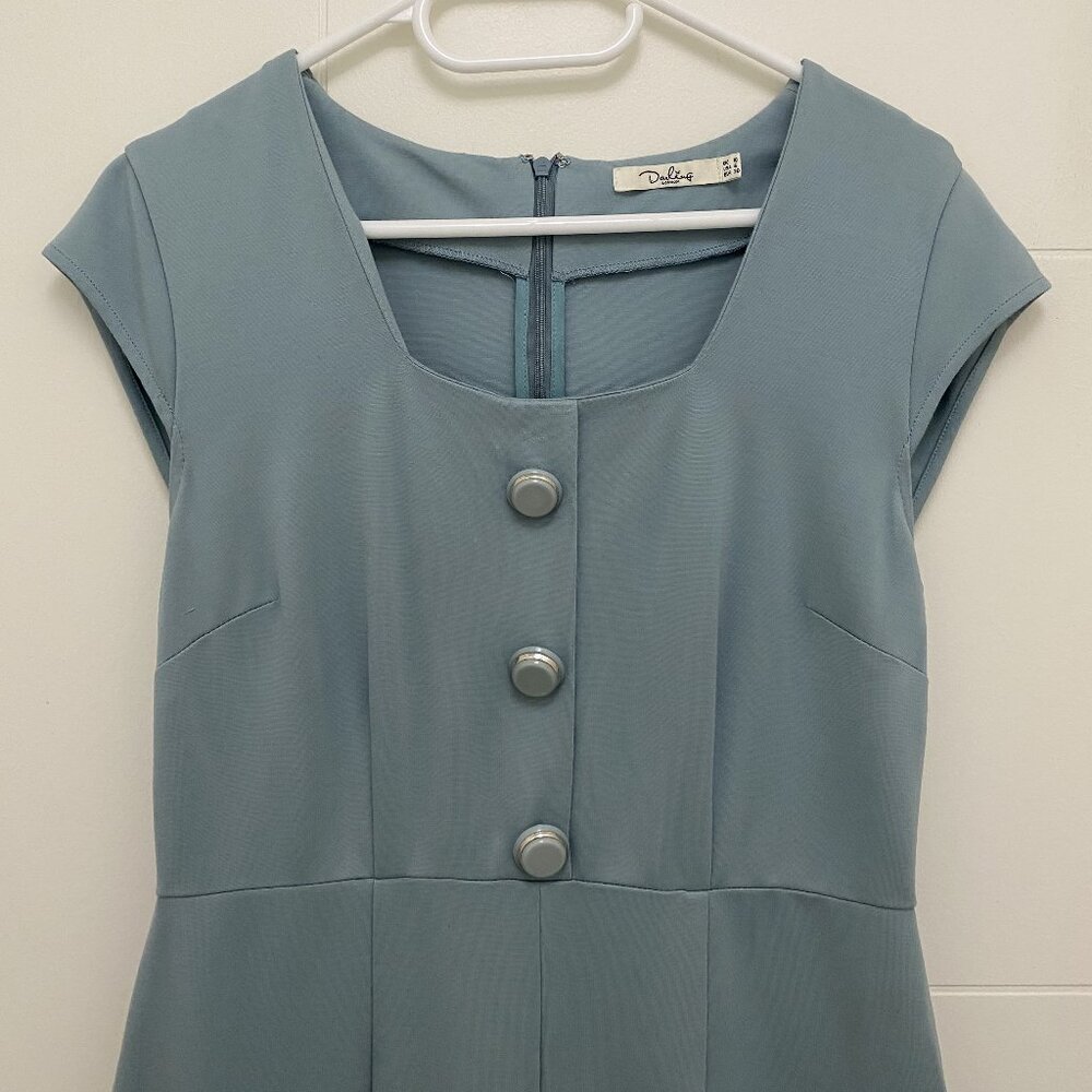 Darling London - Formal Dress (Blue - Minimalist)